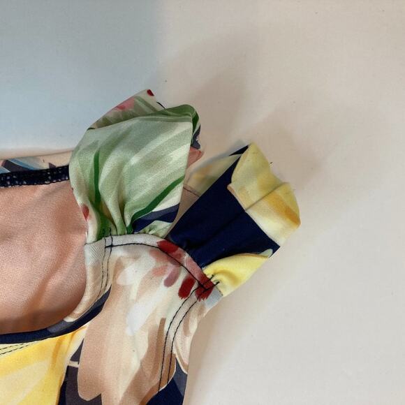 Kona Sol Swim Suit Bottoms Tropical Print Medium Bikini Bathing - Picture 3 of 6